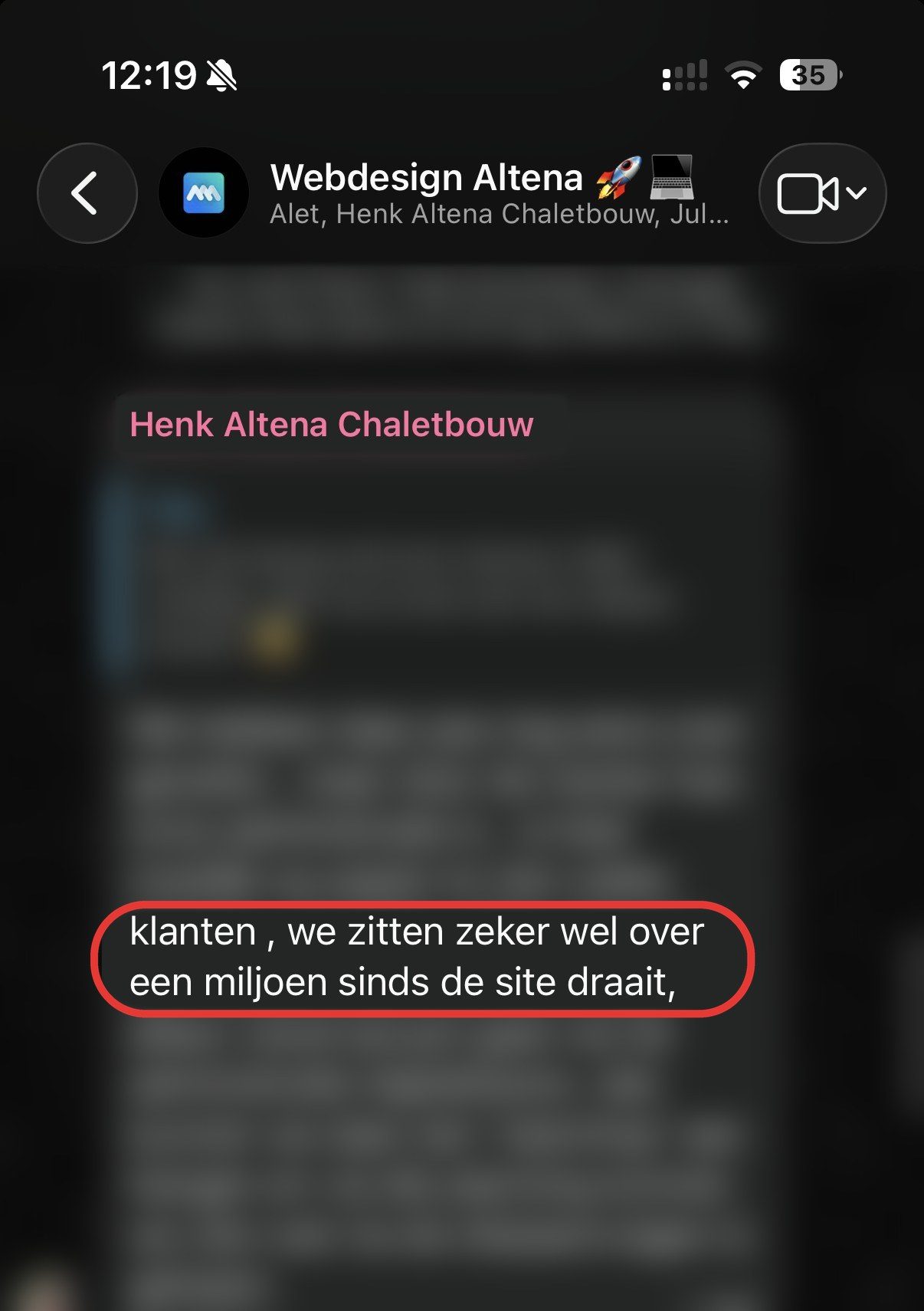Henk van Altena Chaletbouw over de site