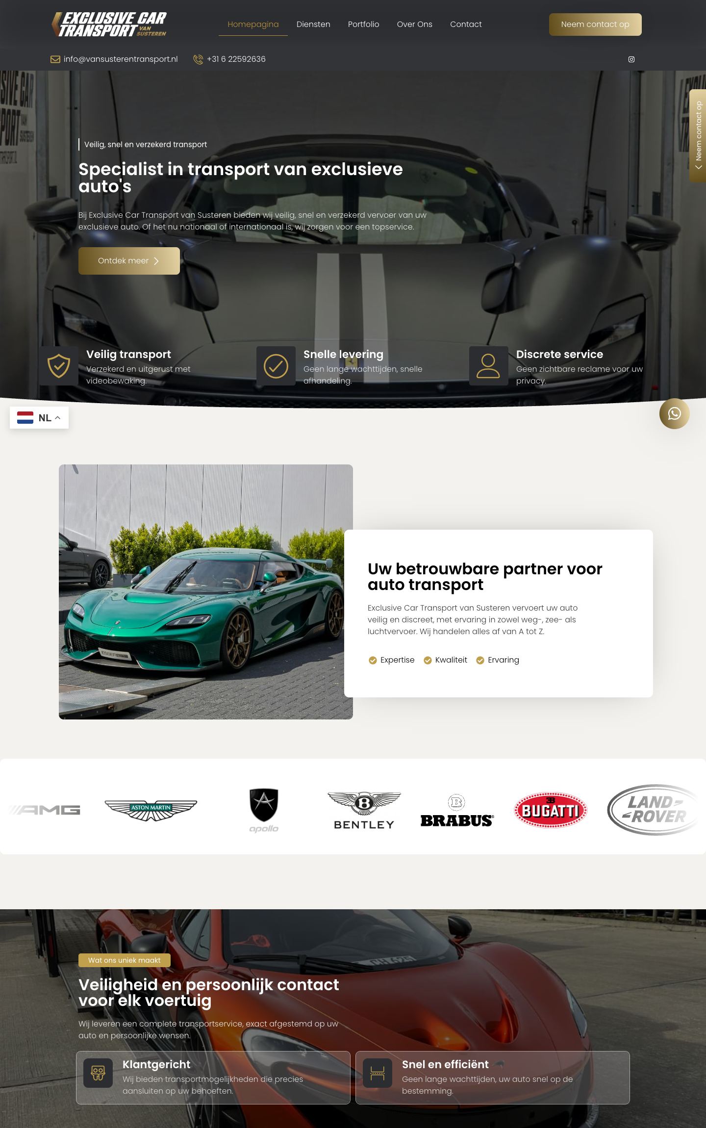 Website Exclusive Car Transport Van Susteren