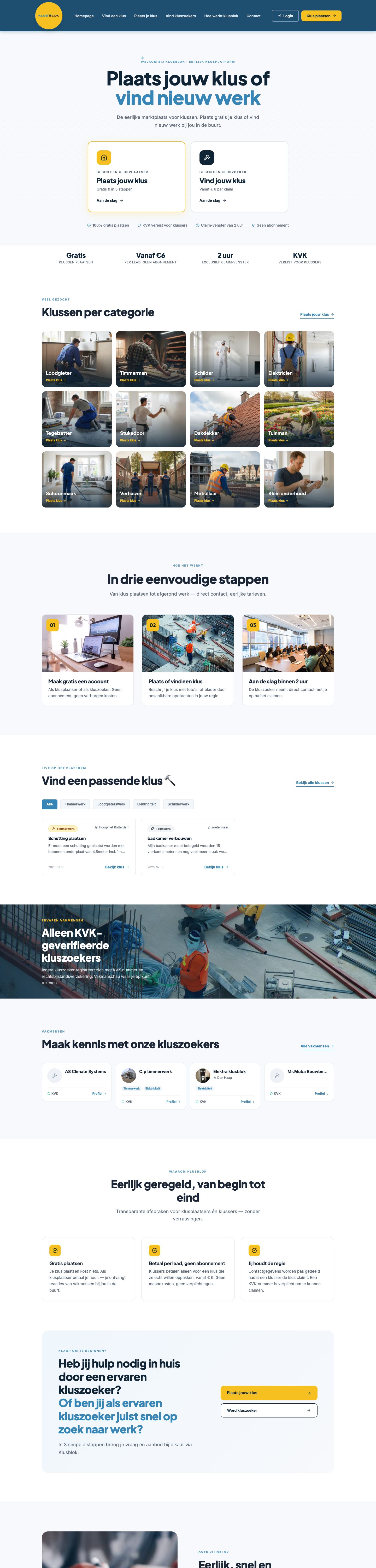 Website Klusblok