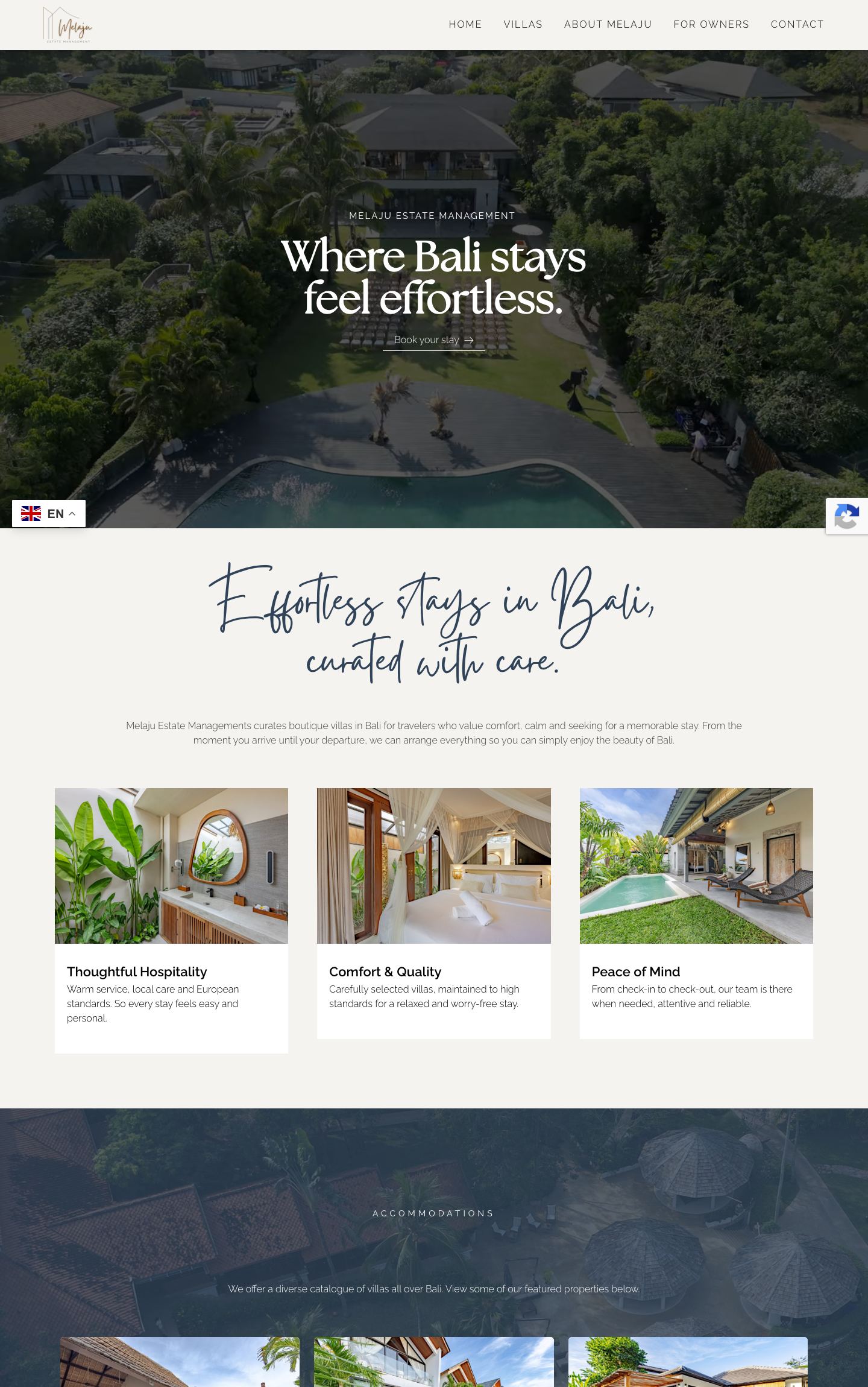Website Melaju Estate Management