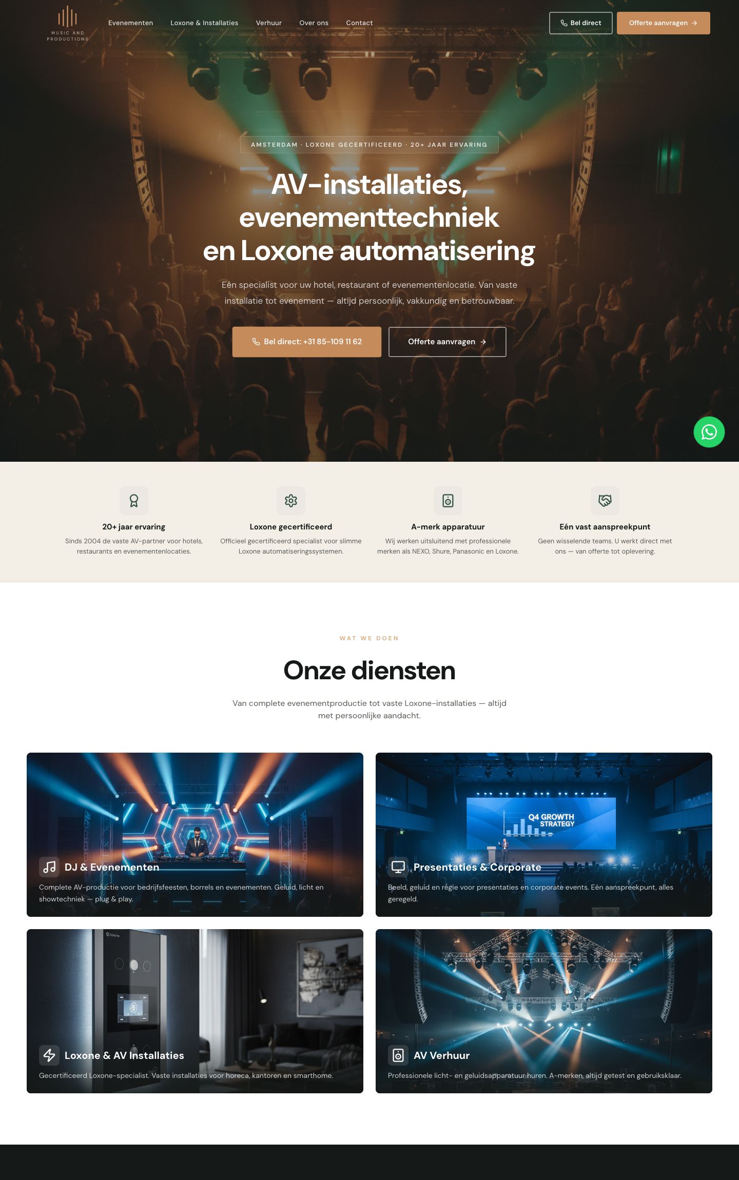 Website Music and Productions