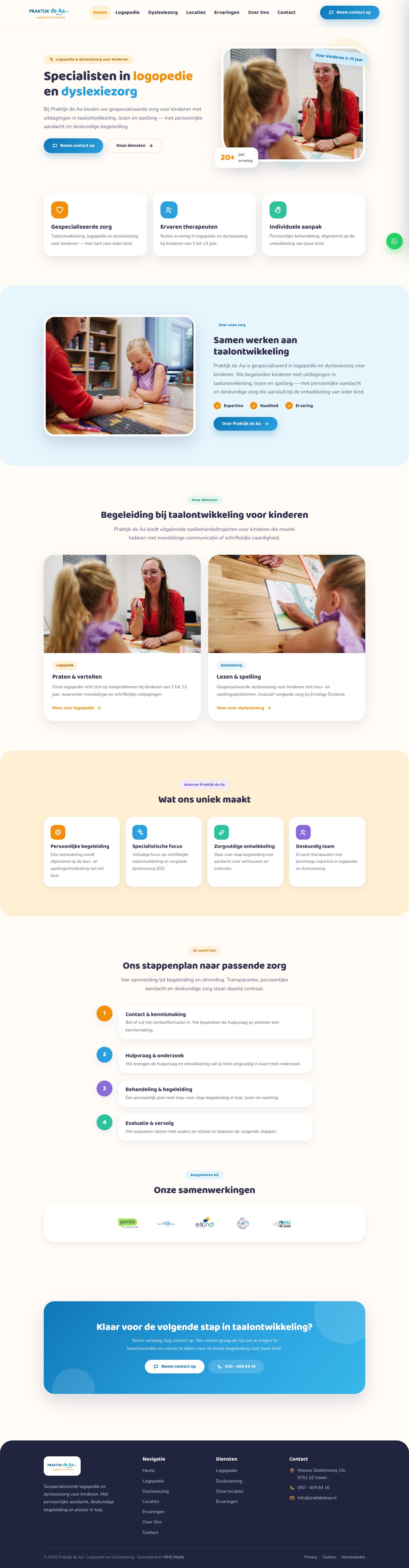 Website Praktijk De Aa