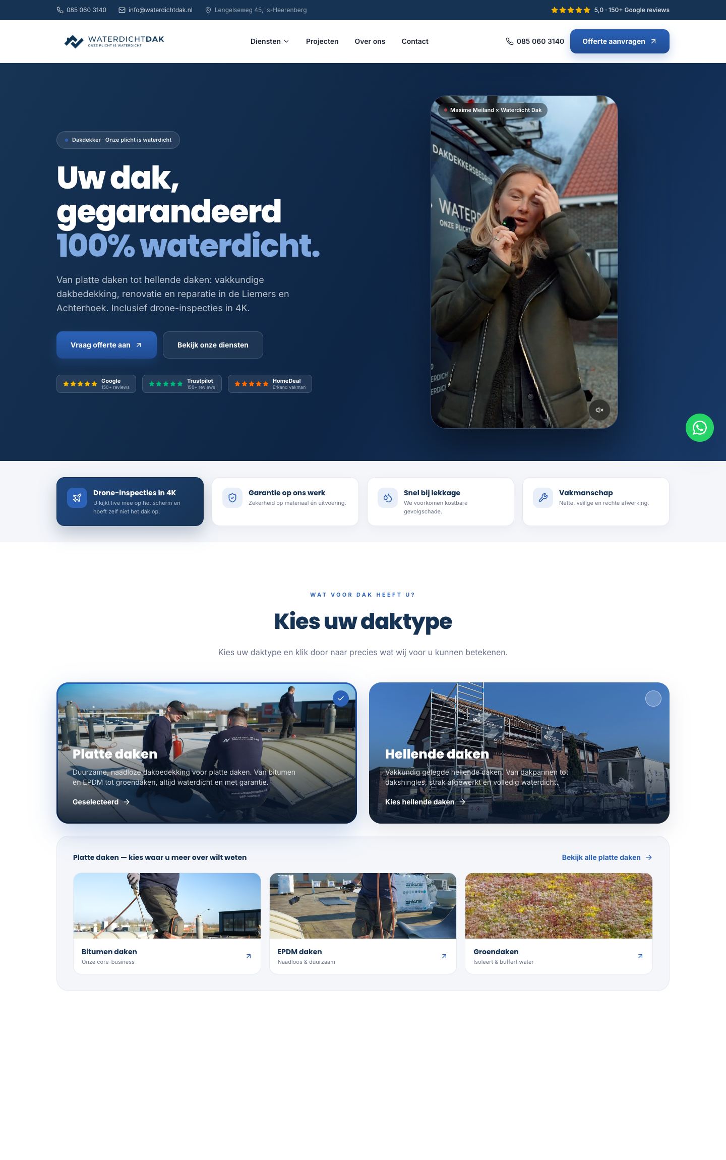Website Waterdicht Dak